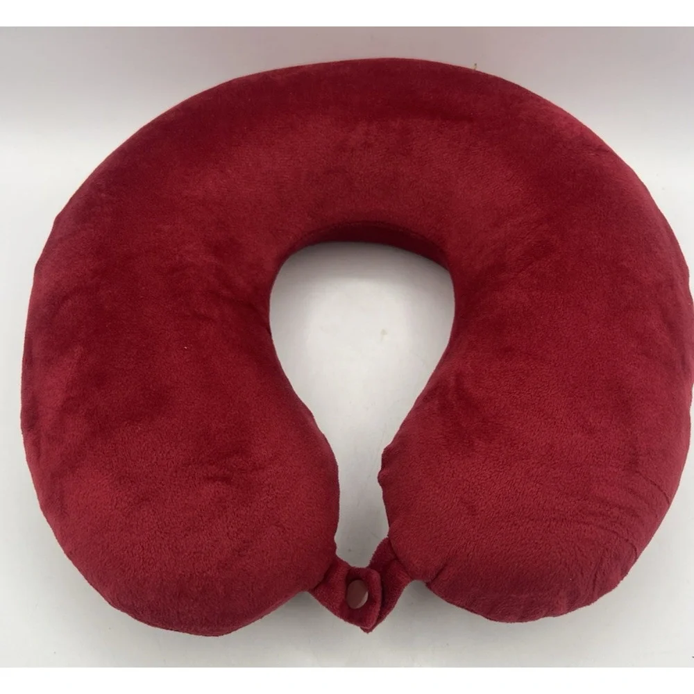Harry Potter Hogwarts Travel Neck Pillow Red Plush Wizarding World Cushion